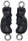 KORIKAHM Cable Machine Attachment with Upgraded Ergonomic Gym Handles, LAT Tricep Rope Pull Down Attachment,Exercise Handles for Home Gym Workout (Double Ring Handle)