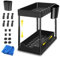 ZENHOUSE - Organizador Bajo Fregadero de Cocina Con Altura Ajustable y Cajón Inferior Deslizable - Para Productos de Limpieza y Armario