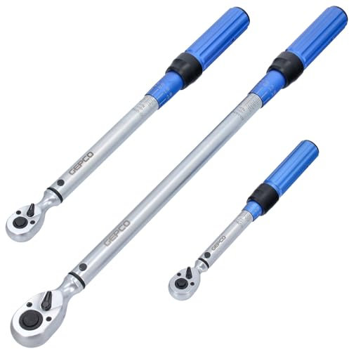 GEPCO Advanced Technology Clé dynamométrique 1/2 60-330 Nm + 3/8 20-120 Nm + 1/4 5-25 Nm