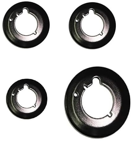 FIGEVIDA KIT PIATTELLI BRUCIATORI PIANO COTTURA 1 PICCOLO 2 MEDI 1 GRANDE ADATTO PER ELECTROLUX REX 3531602237 S4472/OR + 3531602211 S4471/OR + 3531602195 S4470/OR