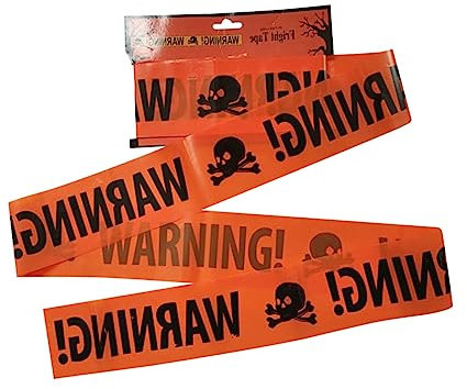 OFFSCH Halloween Warnband Dekoration Spukhaus Totenkopfband Pe-material Partydeko Gruselig 1 Rolle Tape