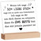 Jahrestag Geschenk für Ihn und Sie, Hochzeitstag Geschenk für Frauen Männer Brautpaar Acryl-Plakette, Valentinstag Hochzeitstag Geburtstag Ich liebe Dich Geschenke für Frauen Männer
