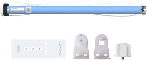 Matter WiFi 2N Smart Rollo-Motor für 37 38 mm Rohr, unterstützt Google Home, Alexa, Homekit, App-Steuerung, erfordert Verkabelungsarbeiten (Motor mit Fernbedienung9)