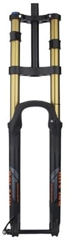 MAYANGYANG Fourche VTT Fourche VTT 27,5 29 Pouces for vélo électrique, axe cylindrique, Amortissement, Alliage d'aluminium, Suspension à Pression d'air, Tube Droit/Conique(27.5 Straight Golden)