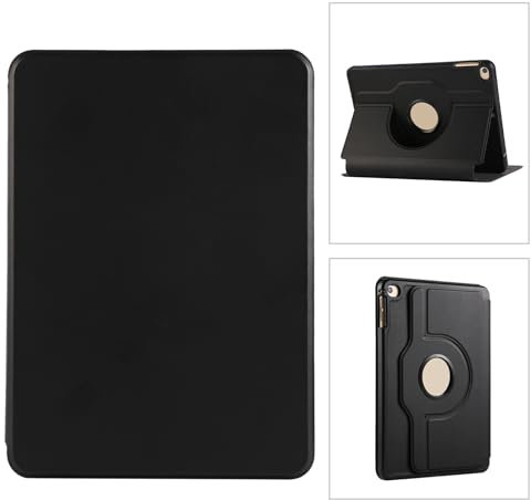 JZ Cas pour iPad Mini 4 / iPad Mini 5 7.9 inch Cover, with Auto Sleep Wake Function, 360 Degree Rotating, Acrylic and Soft TPU Shockproof Smart Cases Shell - Black
