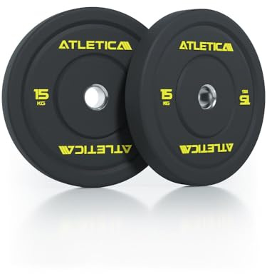 ATLETICA High Temp Bumper Plates | Paar | Aus recyceltem Gummi Größe 2x 15kg