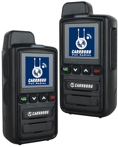 X13 Nationwide Lifetime Free LTE Walkie Talkies Unlimited Range 4G Two Way Radios Long Range Global POC with SIM Cards（2 Pack）