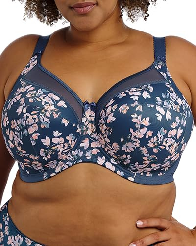 Goddess Kayla Underwire Banded Bra Underwear, Teal Blossom, 46H