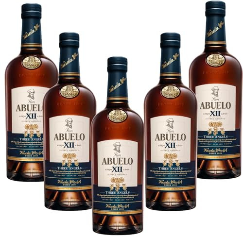 Ron Abuelo Añejo 12 Años – Ron Premium de Panamá Envejecido en Barricas de Roble – Pack 6 Botellas 70 cl