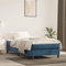 MOBCANT Bettgestell ohne Matratze, Bettstütze Polsterbett Betten Tagesbett Geeignet für Schlafzimmer Gästezimmer Hotel Wohnungen Dunkelblau 100x200 cm Samt