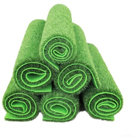 YJDOORPLAY Tapis de gazon synthétique pour intérieur et extérieur, pelouse verte pour jardin, terrasse, balcon, espace pour animaux domestiques, décoration paysagère (50 x 50 cm)