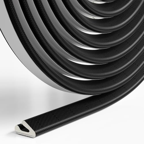 V-Förmiger Türdichtung,Schaumstoff Fensterdichtung,Tür Dichtungsband Selbstklebend,Fenster Dichtband Schallschutz,Haustür Türrahmen Dichtung Windschutz,Winter Door Seal (Schwarz, 6M)