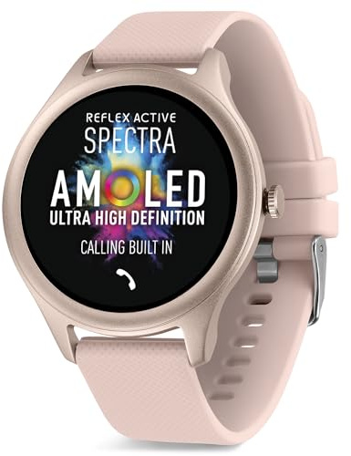 Reflex Active Spectra AMOLED Calling Smart Pink Strap Watch