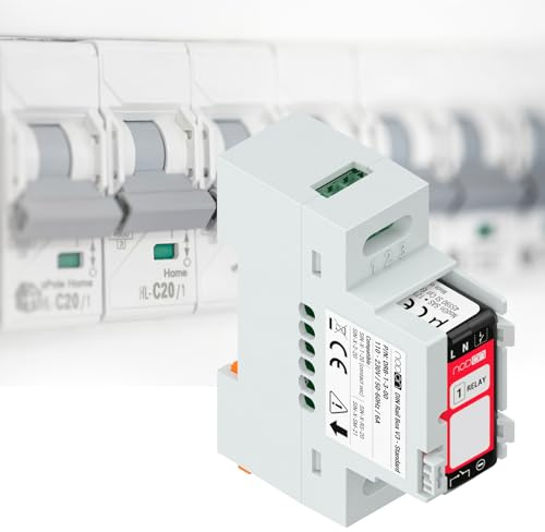 NodOn - DIN-Schienengehäuse Standard für NodOn Zigbee und EnOcean Module, 5 Stück, Zubehör, Schalttafel, kompatibel mit SIN-(x)-1-20, SIN-(x)-2-20, SIN-(x)-RS-20, SIN-(x)-SM-21