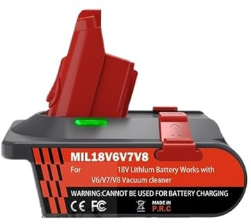 Adapter，Compatible For Milwaukee， 18V Lithium Battery Replacement Converter To，Compatible For Dyson，V6 V7 V8 Battery For Handheld Vacuum Cleaner Use