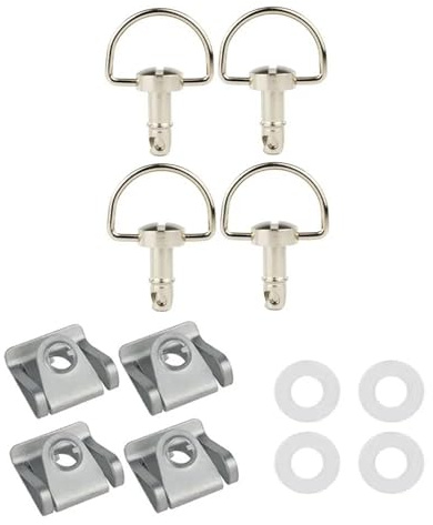 Viti Per Moto Per Ducati 749 916 996 998 999, Bulloni Per Carenatura Da 17 Mm, Bulloni A Sgancio Rapido Con Anello A D Da 1/4 Di Giro. Bulloni Kit Carrozzeria Viti(Argento,4 pezzi)