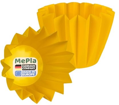 MePla - 10 Stück - Umtopf Adonis ø14 - Gelb - Bruchsicher, UV-beständig & wetterfest – Pflanztopf Made in Germany für innen & außen