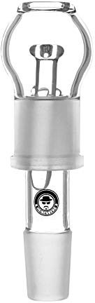 Heisenberg OIL CONNECTOR 18.8 aus Glas Ölkopf für Dabbing zum Verdampfen von Öl, Extrakten oder Harz mit Adapter, Glasnagel und Oil Dome