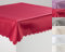 Tischdecke Tischtuch Tafeldecke DAMAST Punkte Fleckversiegelt Gastronomie Farbe Rot Maße 130x260 eckig
