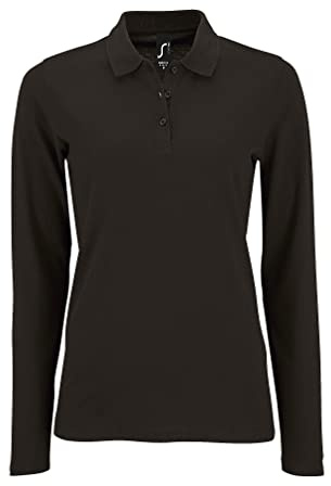 Sols Damen Pique-Polo-Shirt, langärmlig