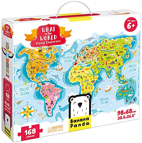 Banana Panda - What in the World Young Explorers - Großes Bodenpuzzle und Lernaktivität für Kinder ab 6 Jahren (Englisch)