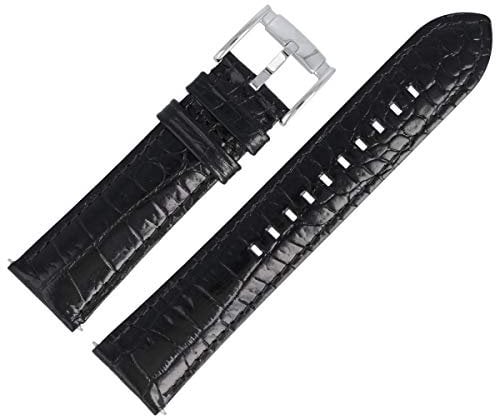 Emporio Armani AR-2411 Uhrenarmband 22 mm Leder Schwarz