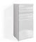 Vicco Meuble de Rangement de Salle de Bain Fredd, Blanc Haute Brillance, 36 x 79 cm