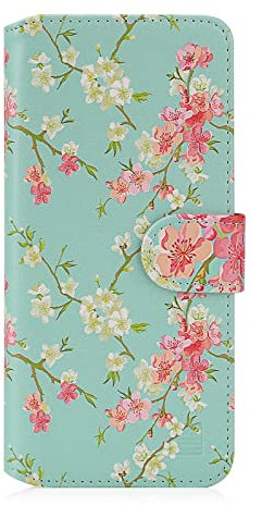 32nd Floral Series 2.0 - Design PU Leather Book Wallet Case Cover for Samsung Galaxy A51 (2020), Designer Flower Pattern Wallet Style Flip Case With Card Slots - Spring Blue
