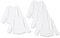 Amazon Essentials Girls' Long-Sleeve T-Shirts, Pack of 5, White, 6-7 Years
