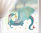 TinyFoxes Fensterbild Drache und kleiner König - selbstklebend und wiederverwendbar - Fensterbild - märchenhafte Motive für das Kinderzimmer - handgemalt von Kristin Kranke-