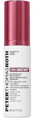 Peter Thomas Roth - Even Smoother Glycolic Retinol Serum – Nachtserum mit 15% Glykolsäure, 1,5% Retinol, Hyaluronsäure & Niacinamid gegen Falten, ungleichmäßigen Hautton & große Poren