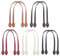 PH PandaHall 10pcs 60cm Bag Strap 5 Colours PU Leather Bag Handles Handbag Strap with Ear Shape End Holes Bag Making Supplies for DIY Purse Wallet Tote Bag Crocheted Bags