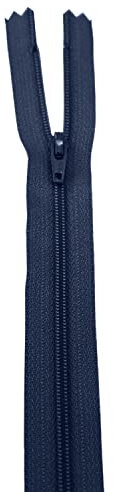 WedDecor YKK, cerniera lampo in nylon con estremità chiusa, denti in metallo, resistente, per borse, vestiti, artigianato, gonne da cucito fai da te, bagagli, pantaloni, 18 cm, 1 pezzo