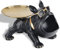 Französische Bulldogge Deko Statue Kreative Bulldog Deko Tablett, Schwarze Bulldogge-Statuen Heimdekoration Modern Schlüsselschale, Geeignet Für Wohnzimmer, Eingangsbereich, Büro Coole deko