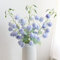 Künstliche Blauglocken-Seidenblumen, für den Außenbereich, künstliche Kunststoffblume, künstliche Maiglöckchen, Orchidee für Zuhause, Büro, Dekoration, Esstisch, Tafelaufsatz (hellblau)