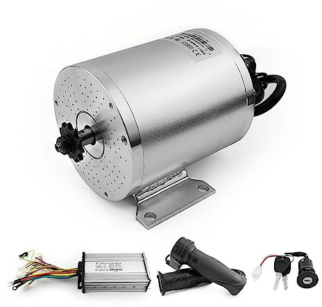 L-faster MY1020 1000 W 48 V Go-Karts E-Bike Scooter DC High Speed bürstenloser Motor mit Controller Griff Drosselklappen-Set (36V 1000W)