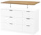 HORST Deckplatte für Nordli Kommode - Elegante Massivholzplatte für I K E A Schrank - Perfekte Passform - FSC-Zertifiziert - Eiche geölt, 120cm x 47cm