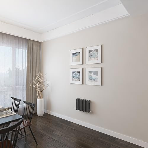 Acezanble∣300 * 425mm Traditional 2 Column Radiator Horizontal Rads Cast Iron Style Anthracite Centre Heating