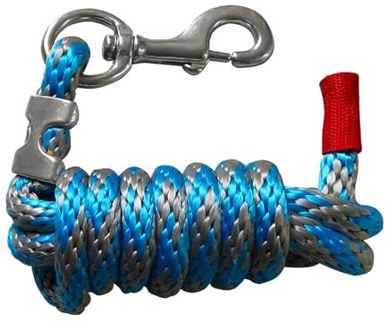 Bleileine für Hunde, Pferdeleinen für Hunde | Hundeleine aus geflochtenem Pferdebleiseil | robustes Zugseil mit Haken aus Legierung für , groß