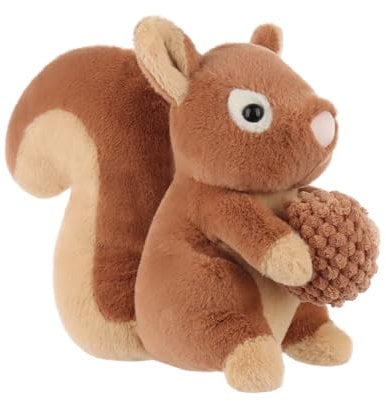 Apricot Lamb Fleißiges Eichhörnchen Plüschtiere für Kinder, weiche niedliche Kuscheltier für Baby Mädchen und Jungen, Flauschige Fleißiges Eichhörnchen Braun 17 cm