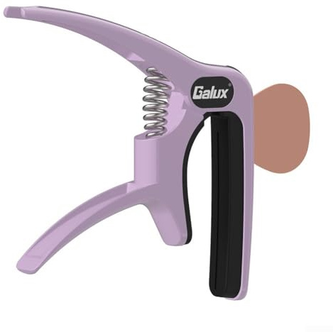 Für Akustikgitarren Gitarrenteile GALUX Professionelle Gitarre Kapodaster Einstellbare Breite New Roller Design Schwarz/Gold/Grün/Pink (Lila)