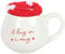 Hug in a Mug Set – 500ml Mug with 'Hug in a Mug' Text & Cozy Red and White Heart Socks, Microwave & Dishwasher Safe, Presented in a Matching Box for a Warm & Fuzzy Surprise