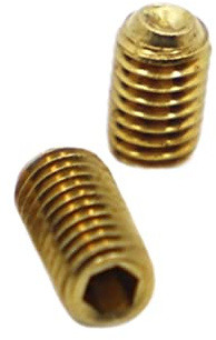 RKODRSMG 2/5/10pcs DIN916 M2 M2.5 M3 M4 M5 M6 M8 M10 Brass Hexagon Hex Socket Set Screws With Cup Point Grub Screw Bolts(30mm,M10 2pcs)