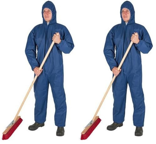 Kerbl 3408 Salopette jetable en polypropylène, bleu, Größe XXL