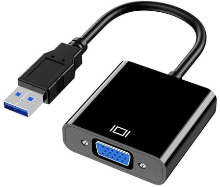 Gaaines Adattatore HDMI a VGA, adattatore vga hdmi,adattatore hdmi vga Placcato in Oro per Computer Desktop Laptop PC Monitor proiettore HDTV Chromebook Raspberry Pi Roku Xbox