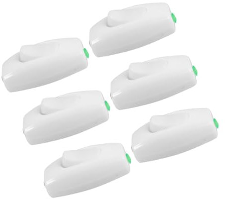 EXCEART 6 Pezzi Interruttore sul comodino interruttore dimmer LED interruttori della luce interruttore della luce del bagno interruttore dimmer kasa addominali bianca