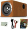 Caisson de basses alimenté en bois de 16,5 cm, design compact 100 W pour home cinéma et ordinateur