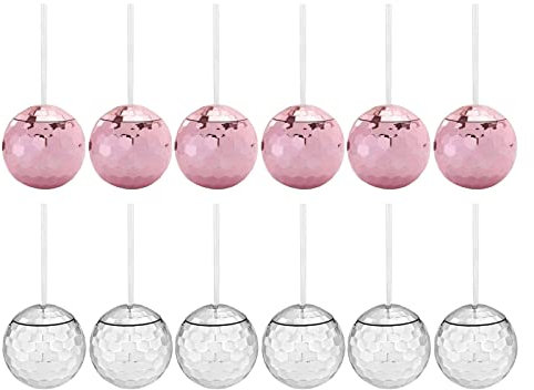 Disco Ball Cup Cocktail Cup Tea Bottle for Party Bar Wine Glass, 12 Pieces