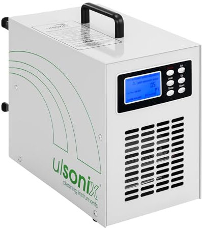 Ulsonix AIRCLEAN 20G Generatore di ozono industriale (20.000 mg all'ora, 170 W, Timer, Telecomando incluso) Bianco