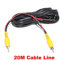Auto Wayfeng WF® 20 mètres Câble vidéo RCA pour Le Parking Vue arrière Caméra de recul Connecter Le Moniteur de Voiture Câble de déclenchement DVD 20M